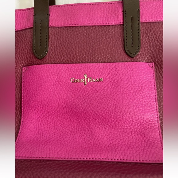 Cole Haan Leather pink tote - Picture 2 of 5